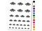 Emperor Moth Temporary Tattoo Water Resistant Fake Body Art Set Collection